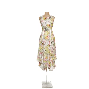 INC International Concepts Yellow Floral A-Line Dress - Picture 1 of 4