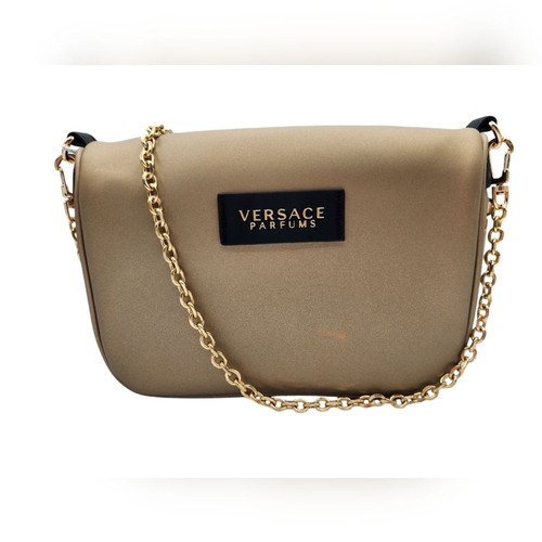 Versace Parfums Borsa a tracolla marrone con catena
