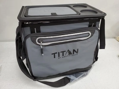 NUEVO enfriador plegable suave Titan 40 latas - gris/negro - envío gratuito a EE. UU. Foto 1 de 4