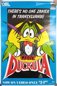COUNT DUCKULA ORIGINAL AU CEL / THAMES HOME VIDEO POSTER 64CM X 43CM 1989 GOOD - Bild 1 von 5