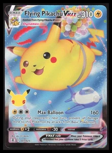 Flying Pikachu VMAX Holofoil 007/025 Ultra Rare Celebrations Near Mint - Picture 1 of 2