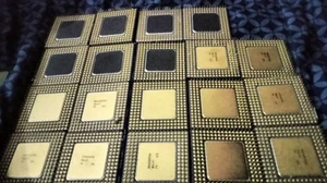 Gold Recovery/Collection Lot Of 19 Intel Ceramic I960 A80960A D2 L0327A38 L994 - Photo 1 sur 17