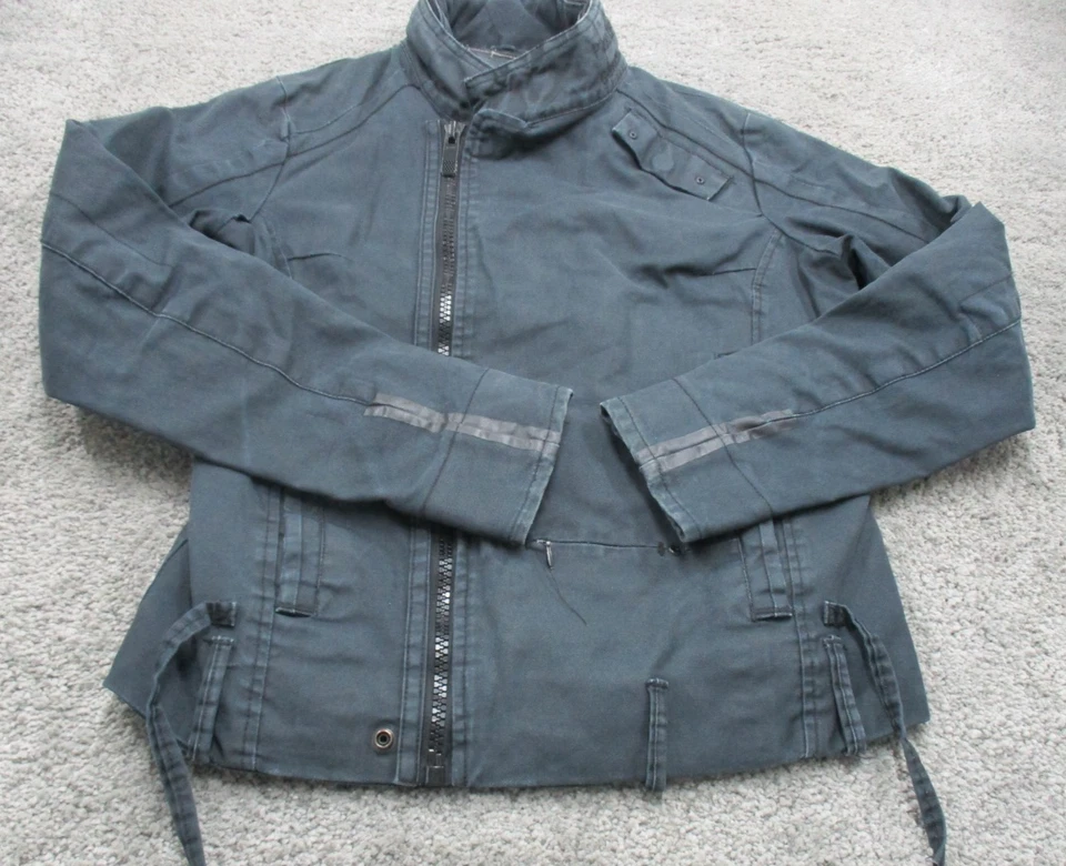 Chaqueta Bomber G-Star Original Grande Manga Larga Cremallera Algodón Forrada Azul Foto 1 de 4