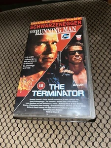 The Terminator & The Running Man Rare Vhs Double Pack U.K. Release Low pp - Photo 1/5
