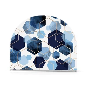 Blue White Modern Acrylic Fall Napkin Holder for Table Kitchen Cocktail Dinne... - Picture 1 of 8
