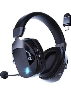 BL100 Pro Wireless Gaming Headset With Detachable Noise Cancelling Very Good 7E - Picture 1 of 9
