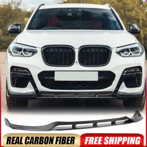 Alerón divisor de labios de fibra de carbono real para BMW X3 G01 M40i X4 G02 - Imagen 1 de 17
