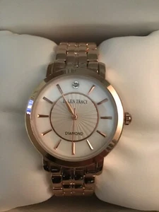ELLEN TRACY DIAMANTENKOLLEKTION ROSÉGOLD UHR BRANDNEU - Bild 1 von 6