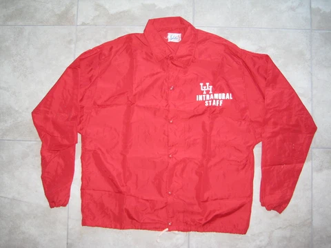 Vintage HOUSTON COUGARS UH Football Intramural Jacket Windbreaker Coat USED XL Cover