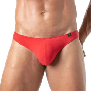 TOF PARIS Champion Thongs Bi-Stretch Unlined Red Cotton Thong 78 - Picture 1 of 5