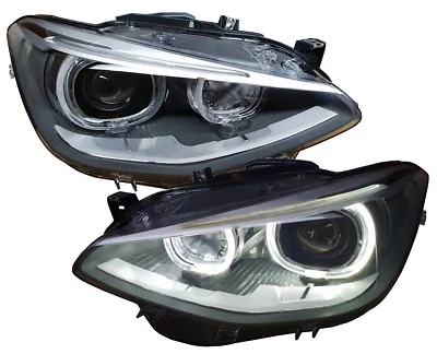 FAROS ANGEL EYES BMW F20 F21 11-15 Serie 1 LED LUZ DE PIE H7 Halógeno - Imagen 1 de 4