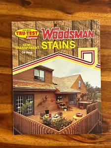 Tru-Test Woodsman Stains Product Brochure Paint Samples Chips 1988 Wood Finishes - Picture 1 of 3