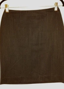 Falda Corta RALPH de Ralph Lauren AZUL MARINO Mezcla de Lana a Rayas *Talla 4* COMO NUEVA  - Imagen 1 de 4