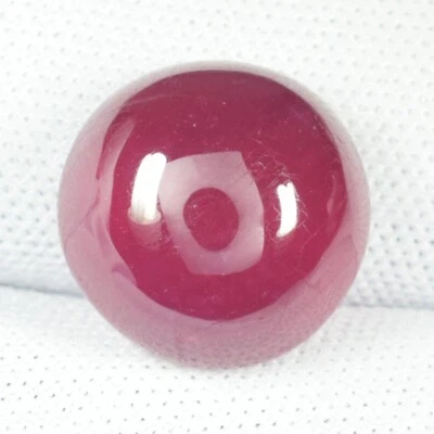 13.28 ct FINE QUALITY GLOW RED MOZAMBIQUE NATURAL RUBY CABOCHON See Vdo WR - Image 1 of 3