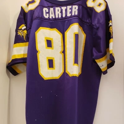 Camiseta Cris Carter Minnesota Vikings NFL WILSON VINTAGE JUVENIL XL  Foto 1 de 4