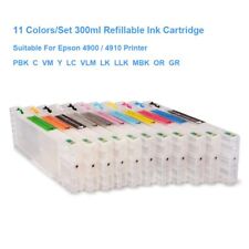 Refillable Ink Cartridge For EPson Stylus Pro 4900 4910 Printer 11Colors/Set 