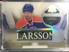 UD THE CUP Adam Larsson #1/1 PROPERTY OF GAME USED STICK 1/1 OILERS Platinum