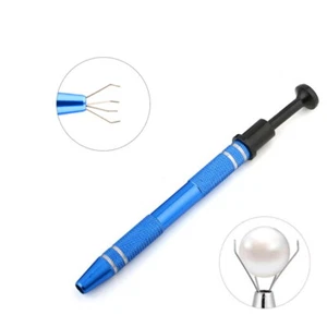 Body Piercing Ball Holder Grabber Tool Small/Large Jewelery Baads Captive Blue - Picture 1 of 2