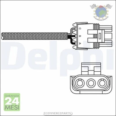 Sonda Lambda Delphi per RENAULT SAFRANE MEGANE LAGUNA RAPID CLIO - Immagine 1 di 3