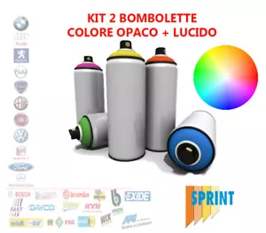 KIT 2 BOMBOLETTE SPRAY VERNICE AUTO VOLKSWAGEN VW LC5F BLU GRAFITE ML375 - Foto 1 di 1