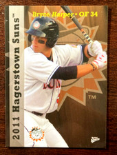 2011 Multi Ad Hagerstown Suns Team Card Bryce Harper 1 of 35