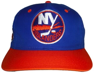 DE COLECCIÓN AÑOS 90 NEW YORK ISLANDERS NHL DEPORTES ESPECIALIDADES ESPALDA SNAPBACK SOMBRERO - Imagen 1 de 5