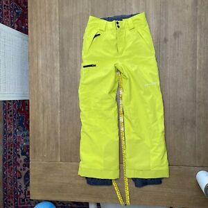 Spyder Ski & Snowboard Snow  Pants Waterproof Youth Girls Boys  Neon Yellow 12