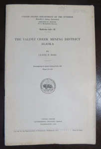 1933 Departamento del Interior Distrito Minero Valdez Creek, Alaska 849-H - Imagen 1 de 14