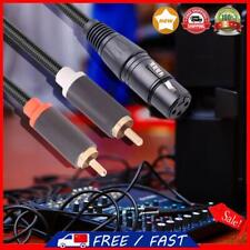 XLR Female To Dual RCA Male Audio Cable Stereo Adapter Cable Anti Shielding (2m)