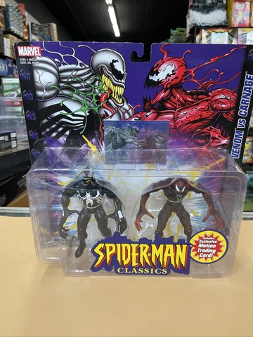 Spider-man Classics Venom vs Carnage Action Figure 2 Pack Marvel Toybiz 2001 New Cover