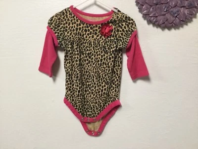 Top Garanimals Bebé Niña Una Pieza Talla 6 a 9 Meses Marrón Rosa Manga Larga 28 Foto 1 de 3