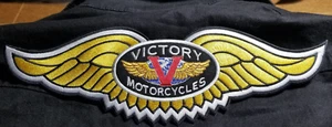 Victory Motorcycles Rocker gold/gelb gestickter Aufnäher 3,5 x 11,5 Zoll - Bild 1 von 3