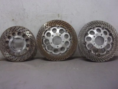 Rotores de freno Katana 1988-97 Suzuki GSX600F: 2 delanteros y 1 traseros - usados Foto 1 de 4