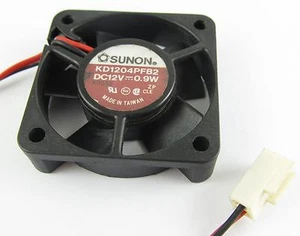 SUNON Cooling Fan 40mm x 40mm x 10mm 4010 DC 12V 0.9W 2pin Connector KD1204PFB2 - Picture 1 of 4