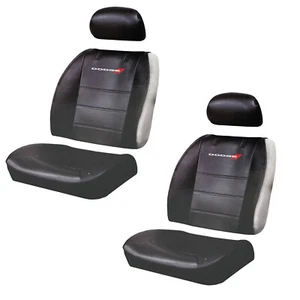 New Dodge Vinyl Seat Covers Side less 3 Pc Design Licensed Pair - Bild 1 von 2