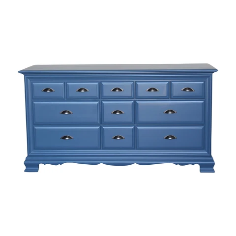 Vintage Blue Georgian Style Blue Dresser Cover