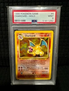 PSA 9 Base Set Charizard Unlimited Holo Pokemon Card Mint 4/102 - Picture 1 of 10
