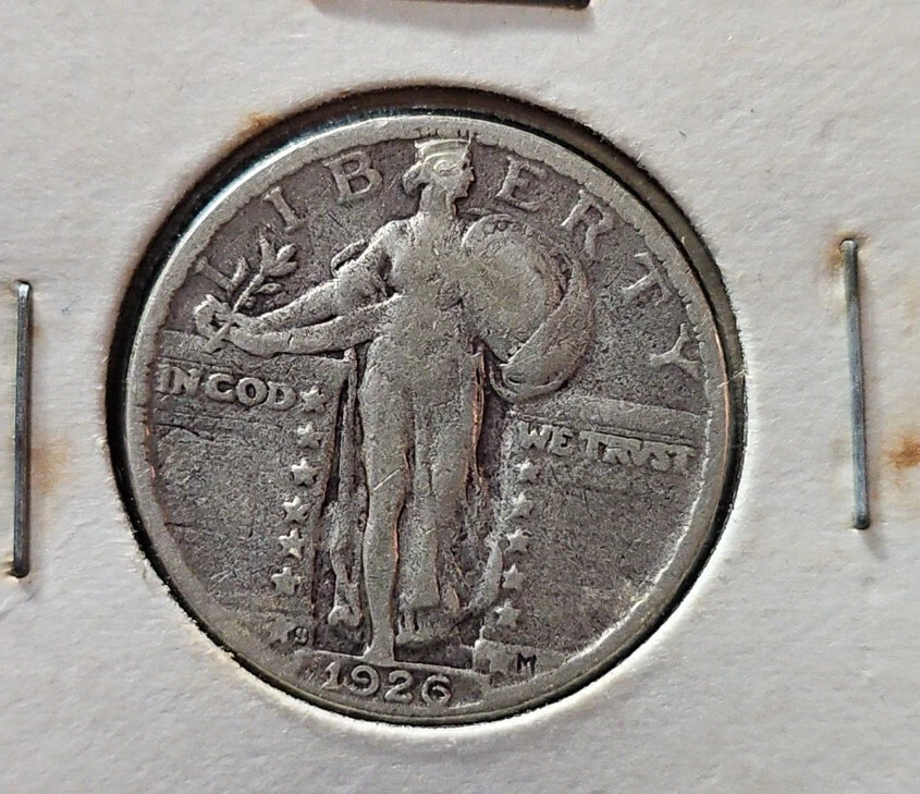 1926S/ 1927S/ 1928S/ 1929S Standing Liberty Quarter Set, F-VF, RARE FIND! - Image 1 of 4