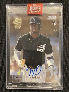 2023 Topps Archives LUIS ROBERT Jr RC AUTO 1/1 Rookie Autograph Stadium Club SP