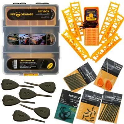 Carp INLINE bead lead SET BOX Life-Orange SC010 85 g 3 oz Blei Selbsthackmontage - Bild 1 von 4