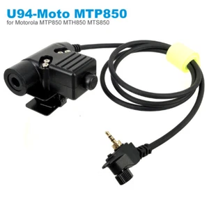 U94 PTT Cable for Motorola MTH850 MTH800 MTP850 MTS850 MTH600 Radio Walkie Talki - Picture 1 of 12