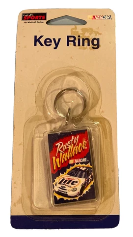 RUSTY WALLACE MILLER LITE BEER Keychain - Sealed Package Nascar Collectable Cover