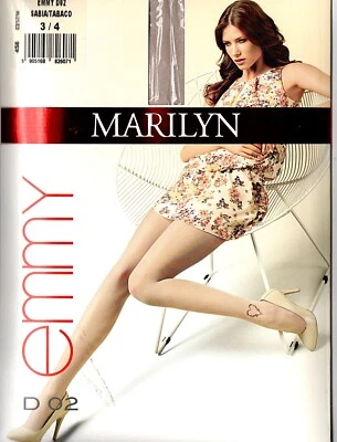 Edle Strumpfhose 20 den transparent Feinstrumpfhose mit Herz Motiv am Knöchel - Bild 1 von 3