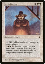 Witch Hunter The Dark HEAVILY PLD White Rare MAGIC THE GATHERING CARD ABUGames