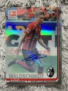 2019-20 LUCA WALDSCHMIDT Topps Chrome Bundesliga AUTO REFRACTOR #31