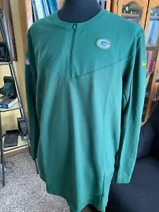 Nike Green Bay Packers Men's Long Sleeve 1/4 Zip Dri-Fit Top_Sideline Gear_NWT - Picture 1 of 6