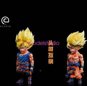 C Studio Dragon Ball Super Saiyan Goku Resin Model Pre-order WCF Scale 2Heads - Picture 1 of 6