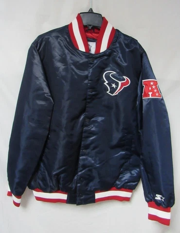 Starter Houston Texans Men's Size Large Jacket B1 860 Cover