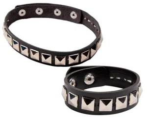 Unisex PUNK Collar o Pulsera Rocker Rock Sid Vicioso Años 80 Vestido Elegante Tachuelas - Imagen 1 de 7