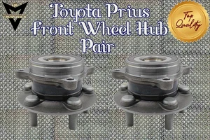 TOYOTA PRIUS 1.8 HYBRID 09-15 FRONT WHEEL BEARING HUB KIT WITH ABS 4355047010 x2 - Picture 1 of 5